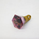 Georgian Yellow Metal Carved Amethyst 'Eleanor' Intaglio Fob Seal Antique c1820