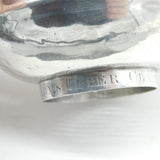 George III Sterling Silver Wine Funnel 'Kings Arms Upper Clapton' Antique 1779