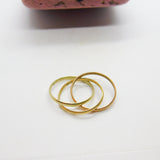 9ct Tri-Colour Rose, Yellow, White Gold Wedding Ring 1973 London Vintage