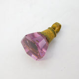 Georgian Yellow Metal Carved Amethyst 'Eleanor' Intaglio Fob Seal Antique c1820