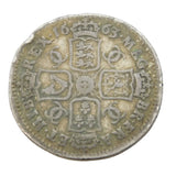 King Charles II Early Milled Silver Shilling Coin First Bust 1663 Fair Condition