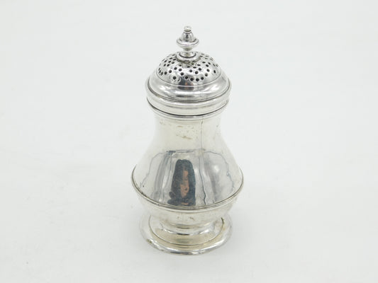 George II Sterling Silver Muffineer Sugar Caster Antique 1740 London John Newton