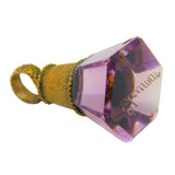 Georgian Yellow Metal Carved Amethyst 'Eleanor' Intaglio Fob Seal Antique c1820
