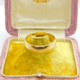 9ct Yellow Gold Essential Wedding Band Ring Vintage 1989 Birmingham