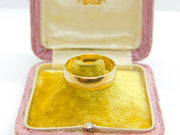 9ct Yellow Gold Essential Wedding Band Ring Vintage 1989 Birmingham