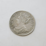 Queen Anne Early Milled Silver Shilling Coin 1712 Antique Very Fine