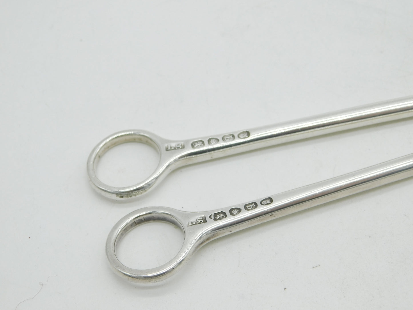 William IV Sterling Silver Meat Skewers Pair Antique 1831 London Lewis Samuel