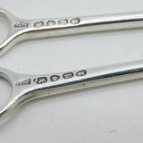 William IV Sterling Silver Meat Skewers Pair Antique 1831 London Lewis Samuel