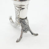 Norwegian Sterling Silver Viking Horn Form Pepper Shaker Magnus Aase c1920