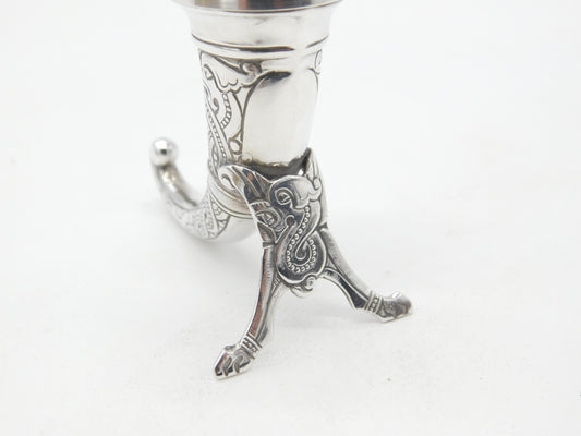 Norwegian Sterling Silver Viking Horn Form Pepper Shaker Magnus Aase c1920