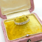 9ct Yellow Gold & 1ct Diamond Half-Eternity Ring Modern 2016 Birmingham