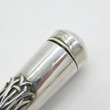Victorian Sterling Silver Raised Monogram Cheroot Holder Antique 1894 London