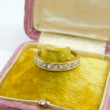 9ct Yellow Gold & 1ct Diamond Half-Eternity Ring Modern 2016 Birmingham