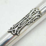 Victorian Sterling Silver Raised Monogram Cheroot Holder Antique 1894 London
