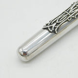 Victorian Sterling Silver Raised Monogram Cheroot Holder Antique 1894 London