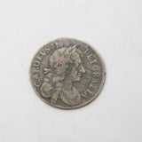 King Charles II Silver Maundy Fourpence Coin Antique 1680 Fine Condition
