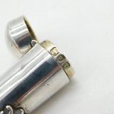 Victorian Sterling Silver Raised Monogram Cheroot Holder Antique 1894 London