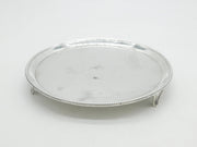 George III Sterling Silver Eagle Crest Salver Dish Antique 1782 London