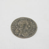 King Charles II Silver Maundy Fourpence Coin Antique 1680 Fine Condition