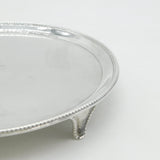 George III Sterling Silver Eagle Crest Salver Dish Antique 1782 London