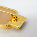 Nuria Ruiz 18ct Yellow Gold Mounted, Onyx, Agate, Jasper Deco Style Brooch Vintage