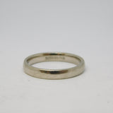 9ct White Gold Wedding Band Ring Vintage c2000 London B. Bros