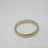9ct White Gold Wedding Band Ring Vintage c2000 London B. Bros