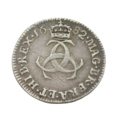 King Charles II Early Milled Maundy Fourpence Coin Antique 1682 Very Fine