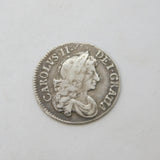 King Charles II Early Milled Maundy Fourpence Coin Antique 1682 Very Fine