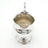 George III Sterling Silver Crested Pedestal Cream Jug Antique 1763 London