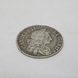 King Charles II Early Milled Maundy Fourpence Coin Antique 1682 Very Fine