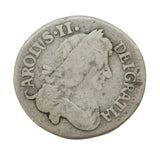 King Charles II Silver Early Milled Maundy Fourpence Coin 1679 Antique