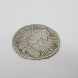 King Charles II Silver Early Milled Maundy Fourpence Coin 1679 Antique