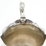 George III Sterling Silver Crested Pedestal Cream Jug Antique 1763 London