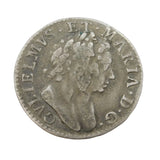 William & Mary Early Milled Silver Maundy Fourpence Coin 1689 Antique