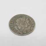 William & Mary Early Milled Silver Maundy Fourpence Coin 1689 Antique