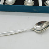 Georg Jensen Boxed Set of Sterling Silver Teaspoons Vintage Denmark c1960