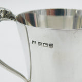 Sterling Silver Terrier Dog Handled Christening Mug Vintage 1966 Birmingham