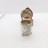 Edwardian Sterling Silver Miniature Doll's Coal Bucket 1902 Chester Antique Dutch Imported