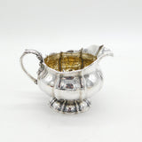 George IV Large Sterling Silver Fluted Cream Jug Antique 1826 London