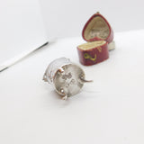 Edwardian Sterling Silver Miniature Doll's Coal Bucket 1902 Chester Antique Dutch Imported