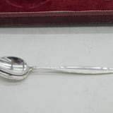 Georg Jensen Boxed Set of Sterling Silver Teaspoons Vintage c1960 Denmark