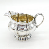 George IV Large Sterling Silver Fluted Cream Jug Antique 1826 London