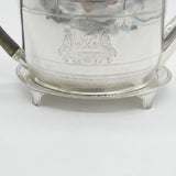 George III Sterling Silver Teapot & Stand Antique 1796 London Henry Chawner