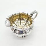George IV Large Sterling Silver Fluted Cream Jug Antique 1826 London
