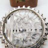 Victorian Sterling Silver 'Maggie' Name Brooch 1883 Birmingham Antique