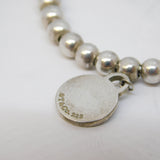 Tiffany & Co. Sterling Silver Beaded Bracelet with Tag Vintage c2000 16.5cm