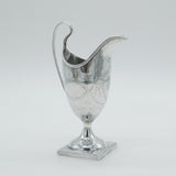 George III Sterling Silver Floral Helmet Cream Jug Antique c1800 Sheffield