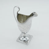 George III Sterling Silver Floral Helmet Cream Jug Antique c1800 Sheffield