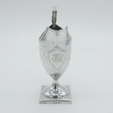 George III Sterling Silver Floral Helmet Cream Jug Antique c1800 Sheffield